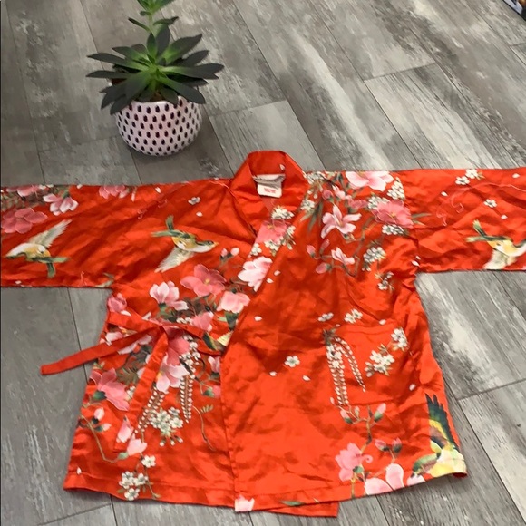 Kimono 👘 Made in Japan 🇯🇵 size L (Kids) (Red) - Picture 1 of 12